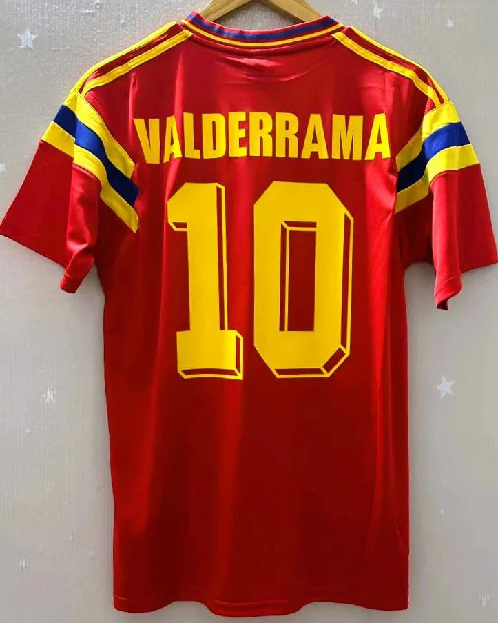 Camisa Retrô Colômbia 1990/91 Home - VALDERRAMA #10