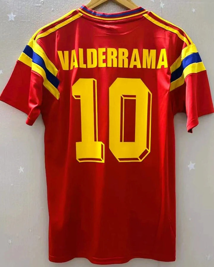 Camisa Retrô Colômbia 1990/91 Home - VALDERRAMA #10