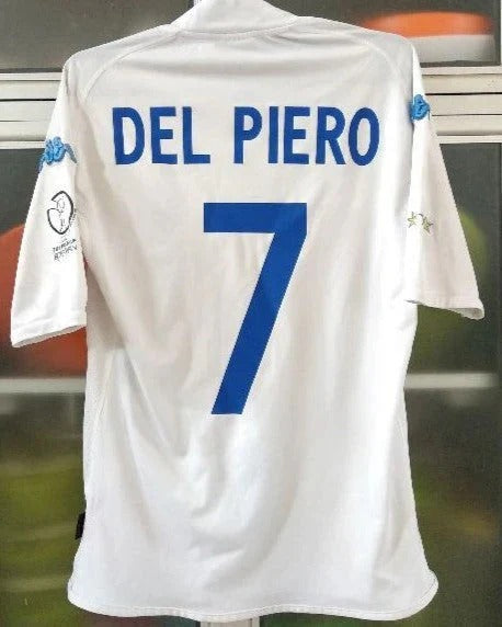 Camisa Retrô Itália 2002/03 Away - DEL PIERO #7 (+Patches)