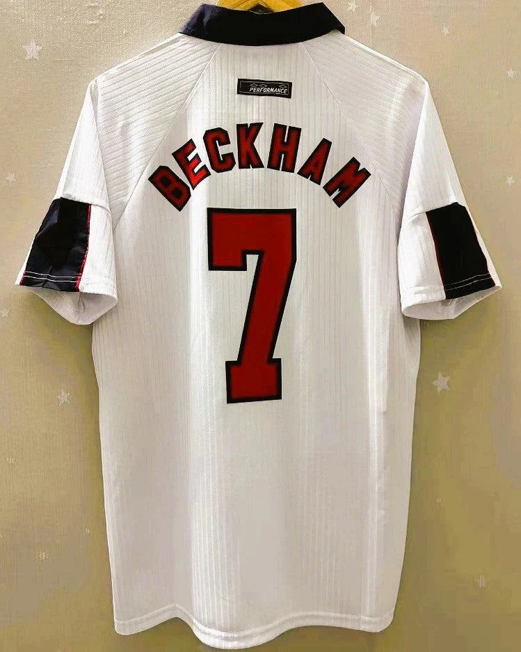 Camisa Retrô Inglaterra 1998/99 Home - BECKHAM #7