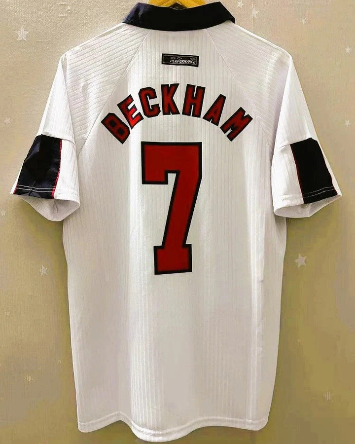 Camisa Retrô Inglaterra 1998/99 Home - BECKHAM #7