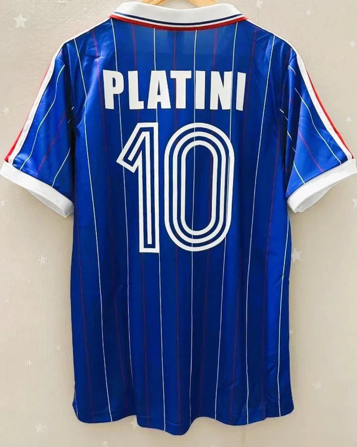 Camisa Retrô França 1982/83 Home - PLATINI #10