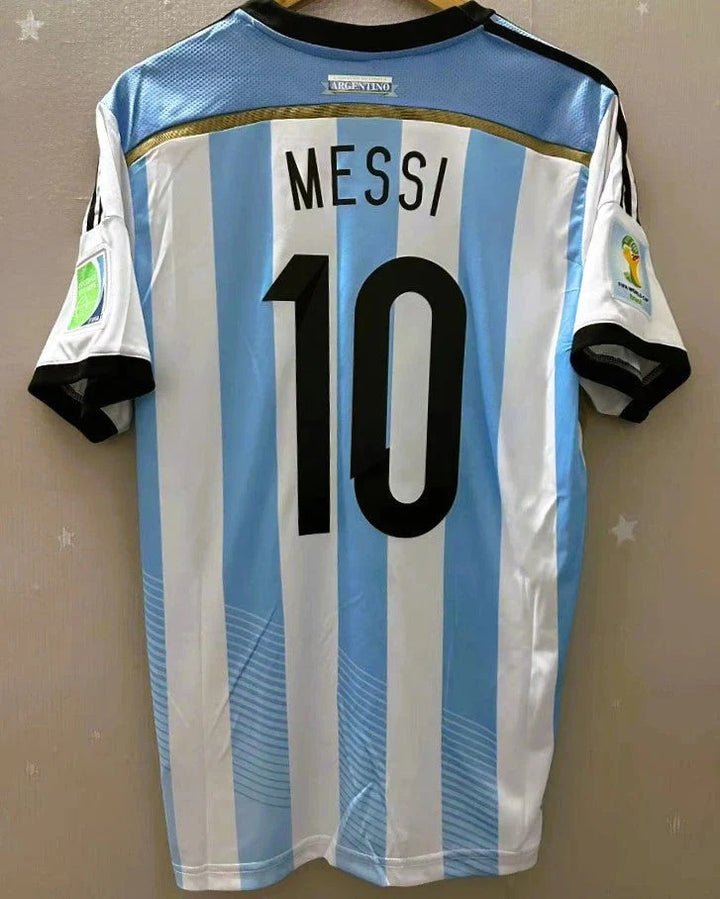 Camisa Retrô Argentina 2014/15 Home - MESSI #10 (+Patches)