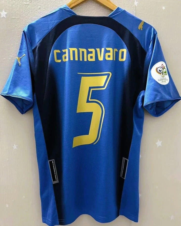 Camisa Retrô Itália 2006/07 Home - CANNAVARO #5 (+Patches)
