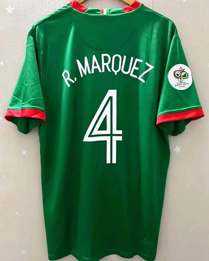 Camisa Retrô México 2006/07 Home - R. MARQUEZ #4 (+Patches)