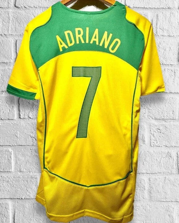 Camisa Retrô Brasil 2004/05 Home - ADRIANO #7