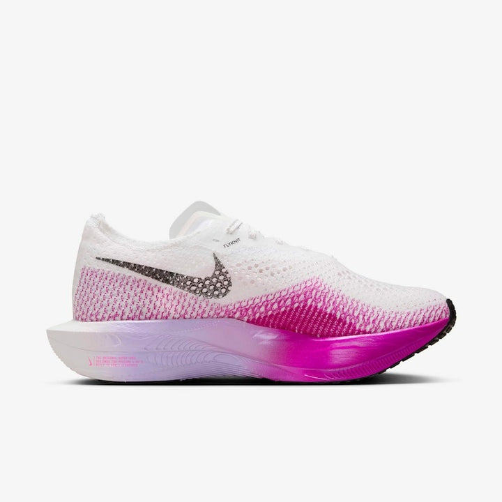 Tênis Nike ZoomX VaporFly 3 - Branco/Rosa