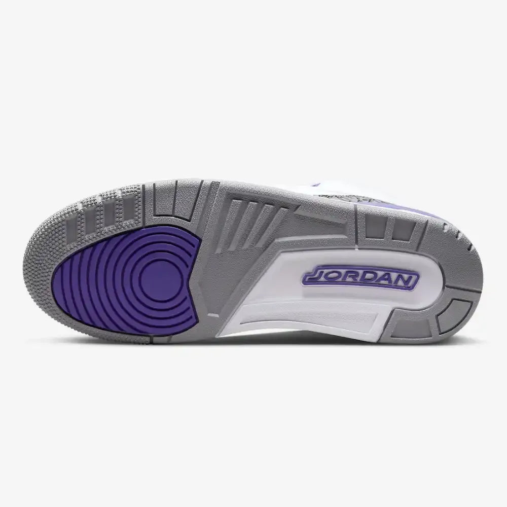 Jordan 3 Retro - Branco/Roxo