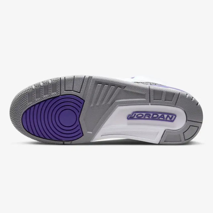 Jordan 3 Retro - Branco/Roxo