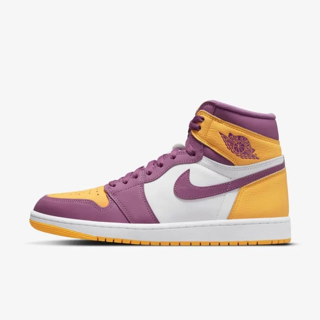 Jordan 1 Retro High Brotherhood - Branco/Bordeaux/Amarelo