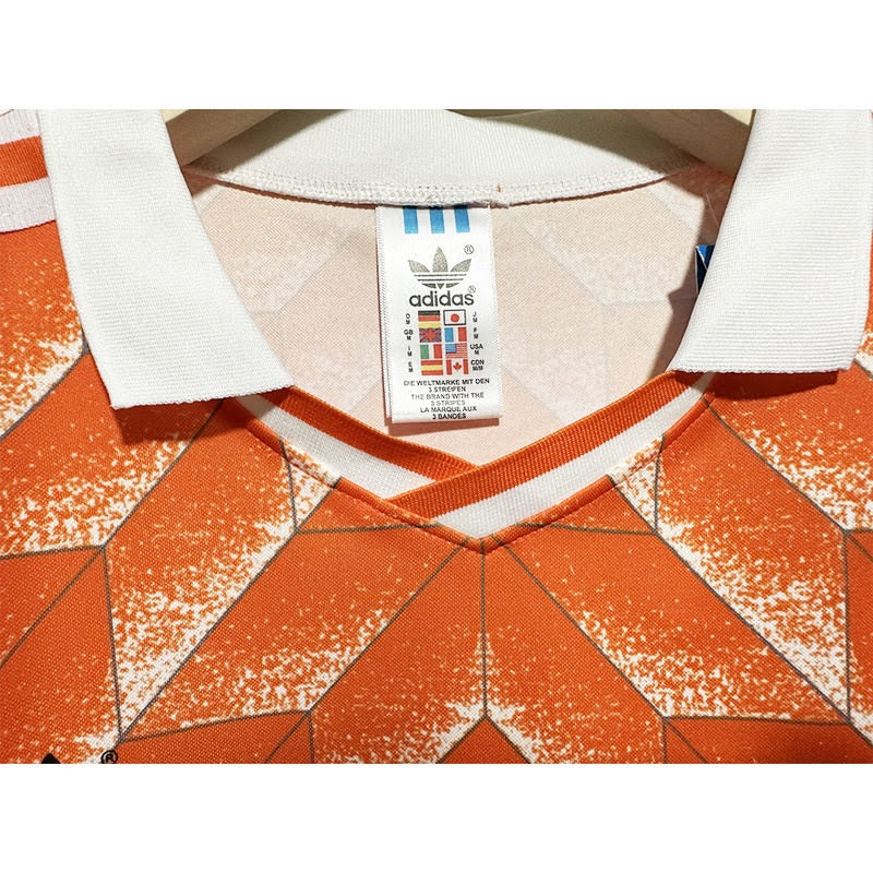 Camisa Retrô Holanda 1988 Home - Manga Longa