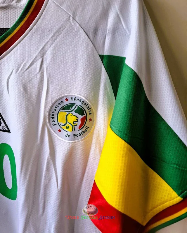 Camisa Retrô Senegal 2002/03 Home - KH. FADIGA #10 (+Patches)