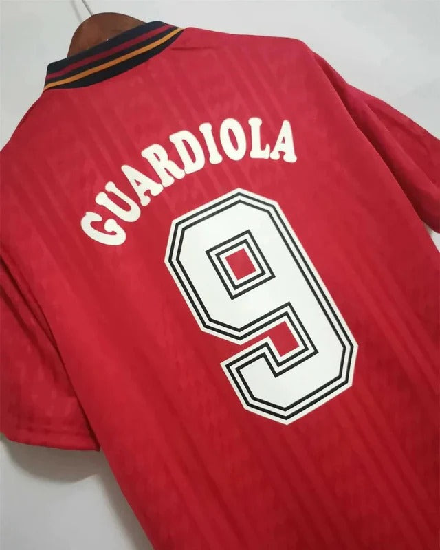 Camisa Retrô Espanha 1994 Home - GUARDIOLA #9