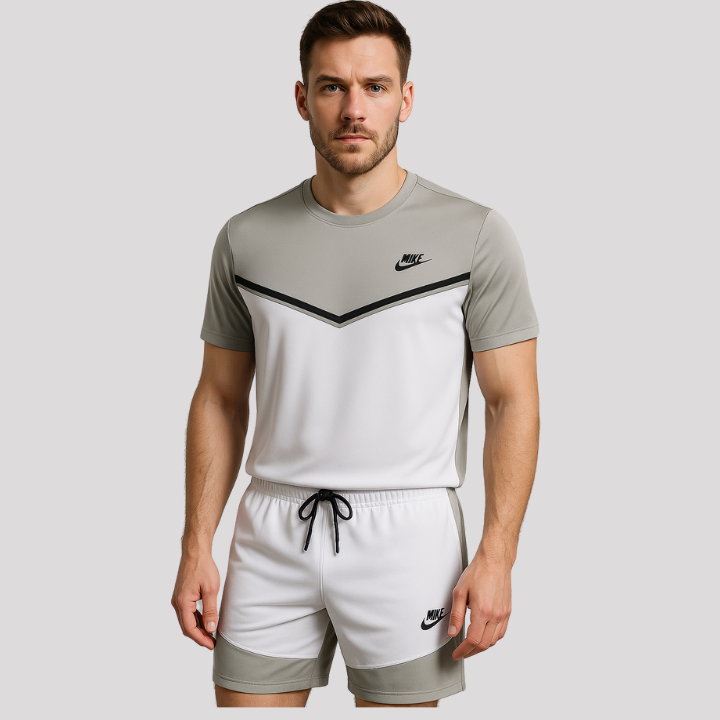 Kit Nike - Cinza/Branco