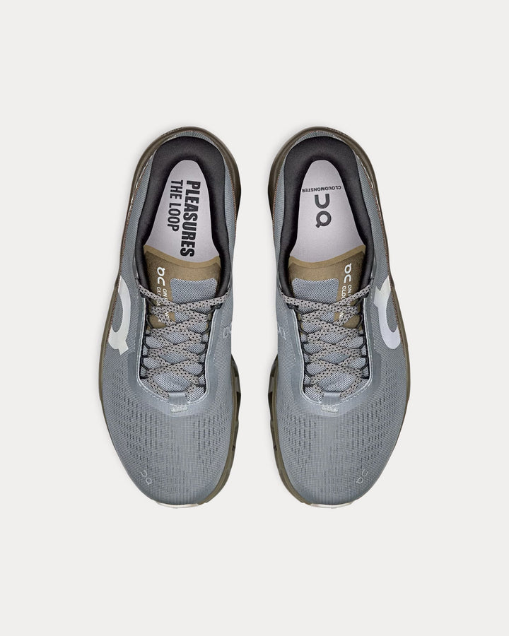 On Running x Pleasures Cloudmonster 2 – Névoa/Oliva