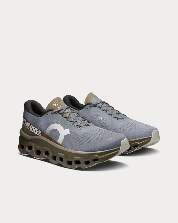 On Running x Pleasures Cloudmonster 2 – Névoa/Oliva