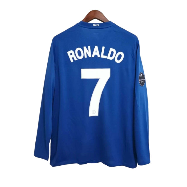Camisa Retrô Manchester United 2008/09 - Ronaldo #7 (+Patches)