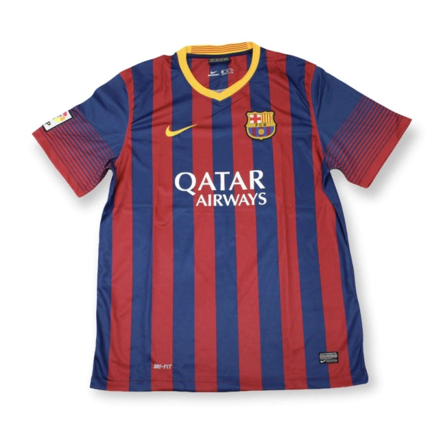 Camisa Retrô Barcelona 2013/14 - Messi #10 (+Patches)