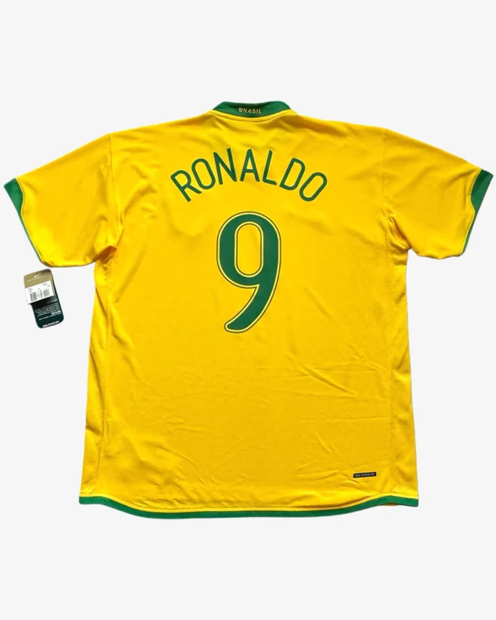 Camisa Retrô Brasil 2006 Home - Ronaldo #9 (Pronta Entrega)
