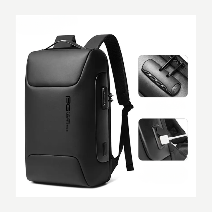 Mochila Executiva Antifurto Impermeável - Azul
