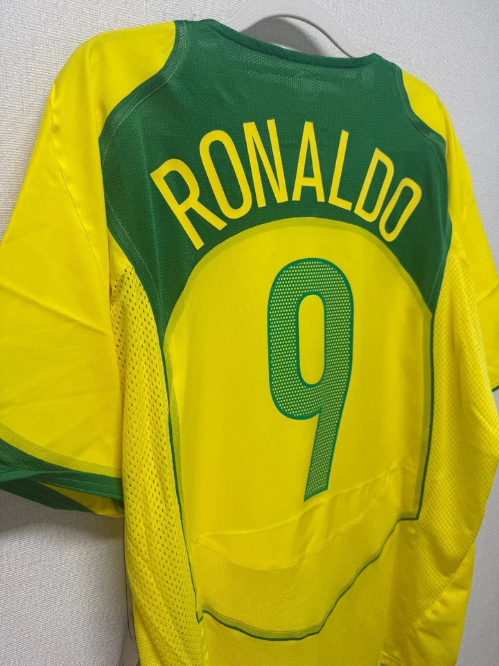 Camisa Retrô Brasil 2004/05 Home - Ronaldo #9 (Pronta Entrega)