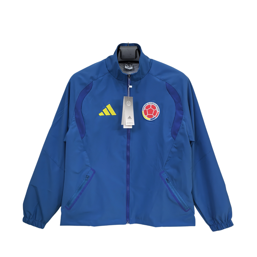Jaqueta Corta Vento Colômbia 2026 - Azul