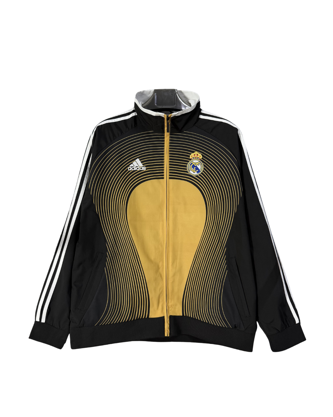 Jaqueta Corta Vento Real Madrid 2006/07 - Preto/Amarelo