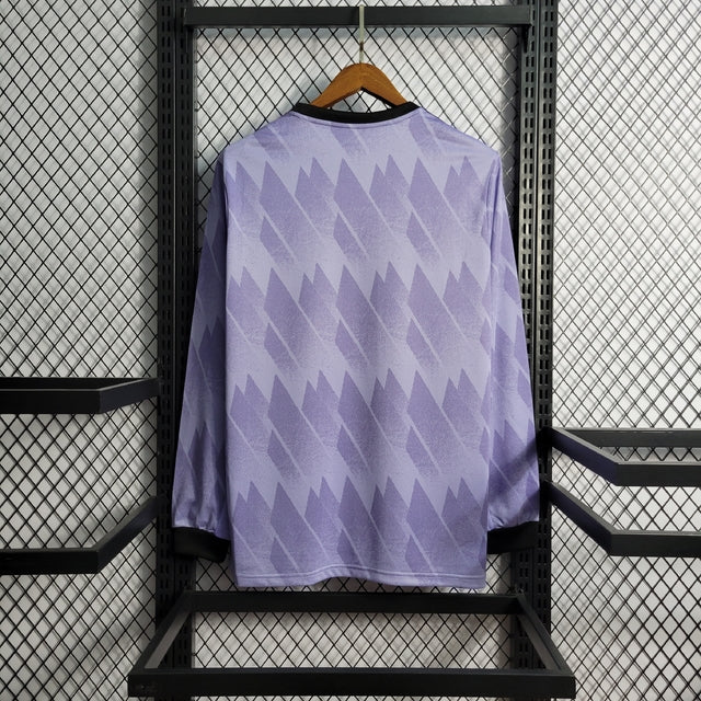 Camisa Real Madrid Away 22/23 Manga Longa s/n° Torcedor Adidas Masculina - Roxo