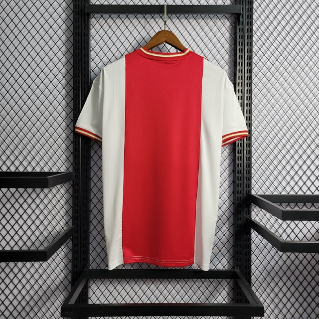 Camisa Ajax Home 22/23 s/n° Torcedor Adidas Masculina - Branco+Vermelho