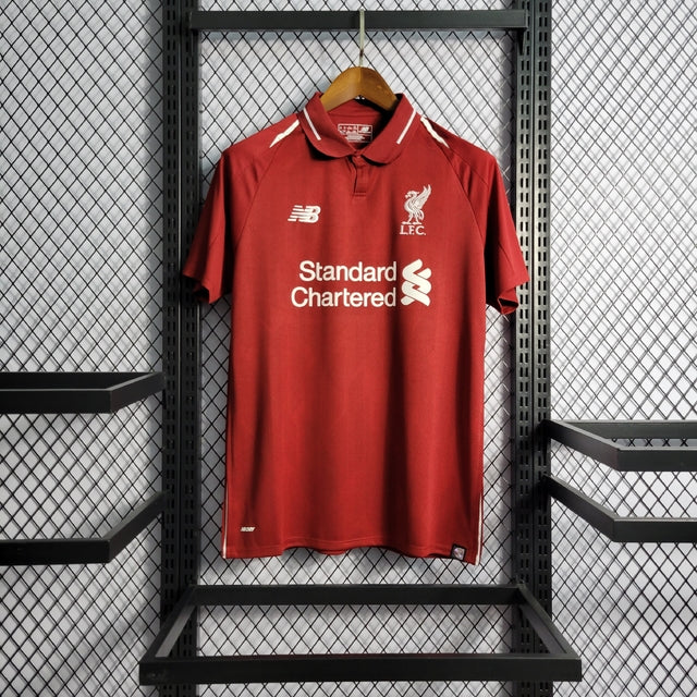 Camisa Retrô Liverpool 18/19 Home New Balance - Vermelho