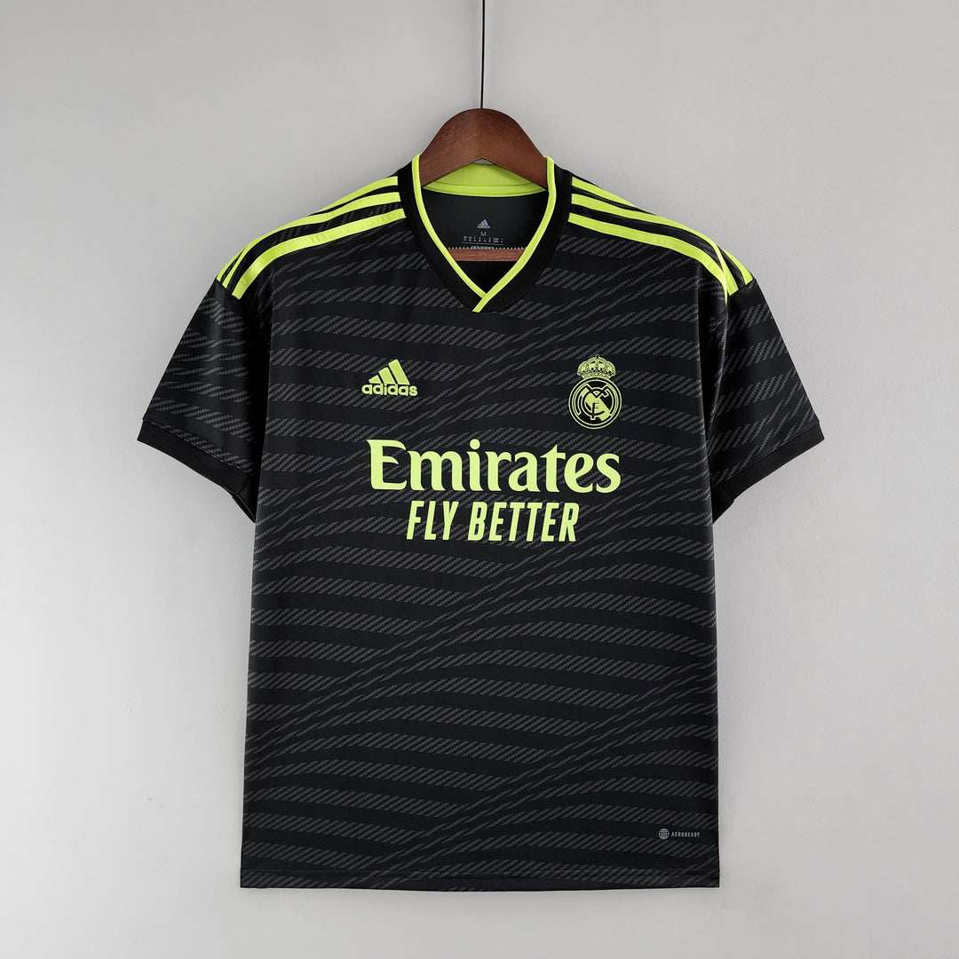 Camisa Real Madrid Away 22/23 s/n° Adidas - Preto+Verde
