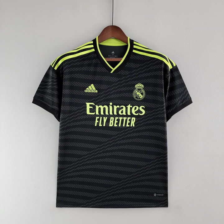Camisa Real Madrid Away 22/23 s/n° Adidas - Preto+Verde