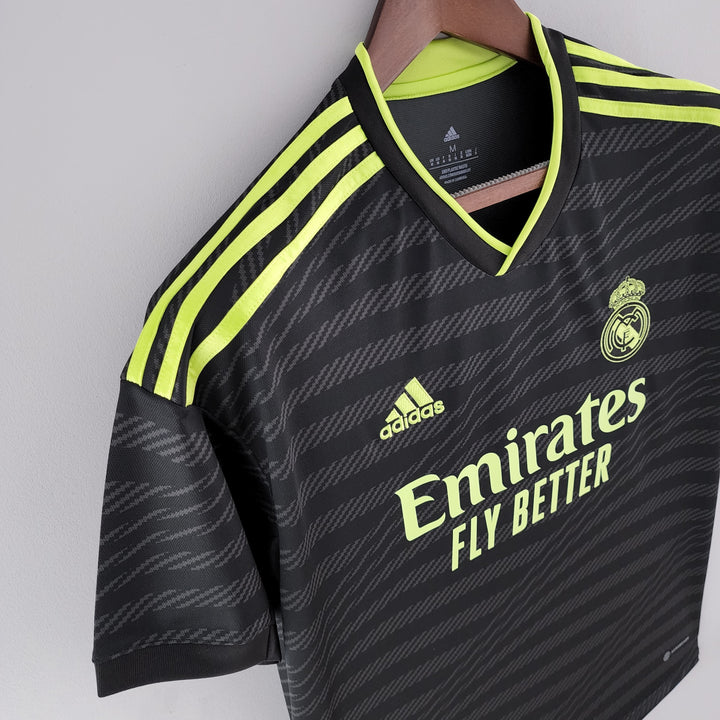 Camisa Real Madrid Away 22/23 s/n° Adidas - Preto+Verde