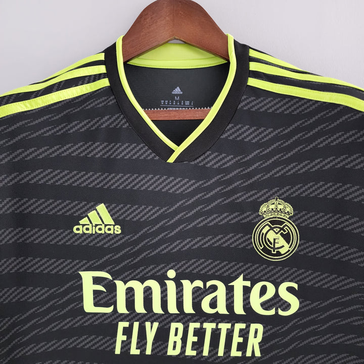 Camisa Real Madrid Away 22/23 s/n° Adidas - Preto+Verde