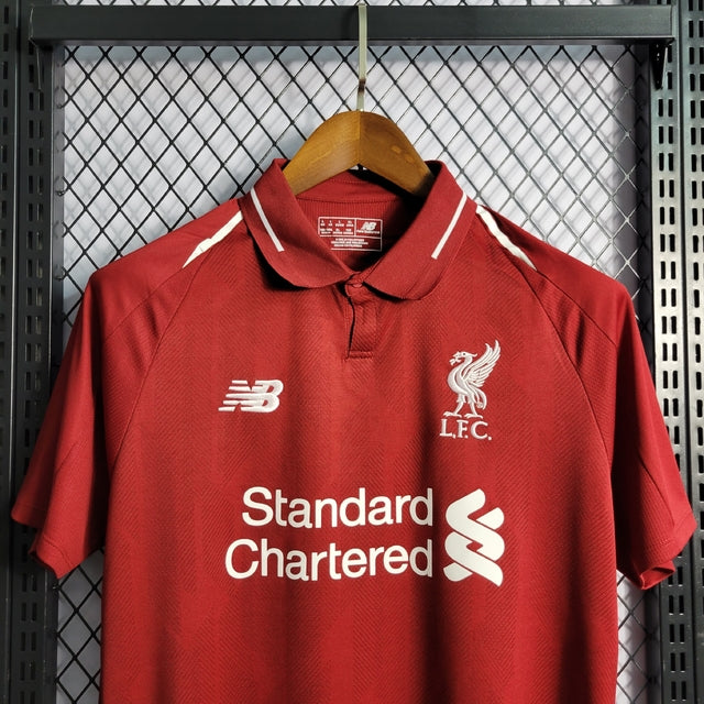 Camisa Retrô Liverpool 18/19 Home New Balance - Vermelho